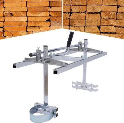 Obrázok produktu pre Hliníková píla na drevo pre motorové pily – Mobilná píla na drevo – Vhodná pre dĺžky rezných plátov 35–91 cm – Nastaviteľná šírka rezu pre dosky