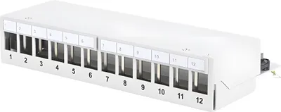 Produktbild von DIGITUS Patchpanel 1HE 12-Port Modular Desktop grau
