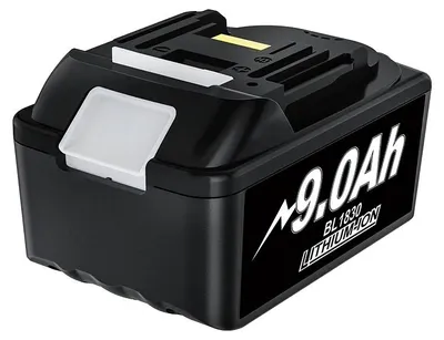 Produktbild von Batterie, 9000mAh Kapazität, kompatibel mit verschiedenen Makita-Werkzeugen, 1 9.0Ah Batterie