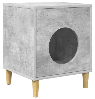 Zdjęcie produktu dla vidaXL Betonowy domek dla kota 42,5 x 40 x 53 cm materiał drewnopochodny