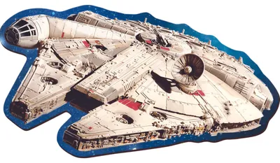 Produktbild von Star Wars - Millennium Falcon Holzpuzzle (2D)
