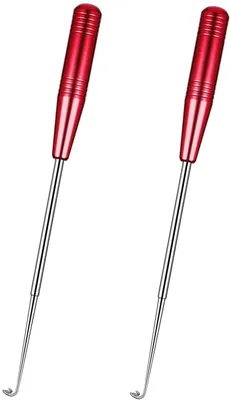 Produktbild von hakenlöser angeln 2 Stück Edelstahl Angeln Aushaken Disgorger Tragbarer Angelhaken Entferner Aushaken Auszieher Angelzubehör Angelhaken Entferner (Rot)