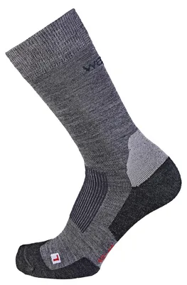 Waipiti Wandersocke TREK S02 Merino All Season in grau