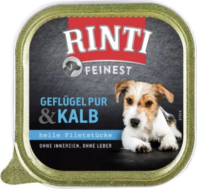 Produktbild von Rinti 150gx11 Feinest Geflügel Pur & Kalb