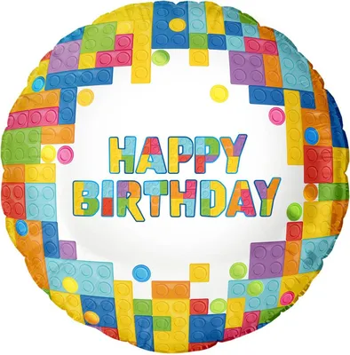 Produktbild von Happy Birthday Folienballonblöcke 45cm