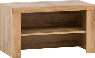 Produktbild von Garderobenbank - Eiche teilmassiv geölt - B 90 cm - 2 Fächer