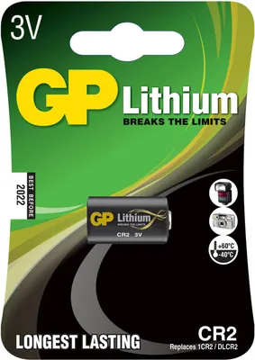 Zdjęcie produktu dla GP Batteries Lithium CR-2, Jednorazowa bateria, CR2, Litowo-jonowa (Li-Ion), 3 V, 1 szt., Czarny