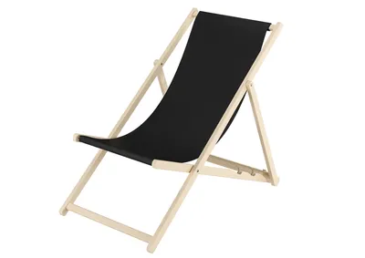 Produktbild von Buche-Liegestuhl, Gartenliege klappbar Strandstuhl Stofffarbe wählbar V-10-110