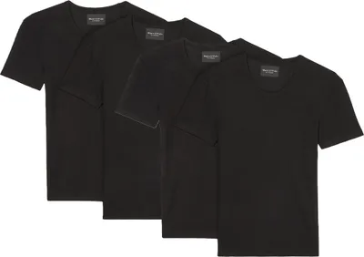Produktbild von Marc O'Polo 4er Pack Iconic Rib Organic Baumwolle Unterhemd / Shirt Langarm Weiches und atmungsaktives Material, Natürliches Tragegefühl, Flache Nähte