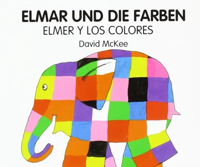 Produktbild von Elmar und die Farben, deutsch-spanisch. Elmer y los colores