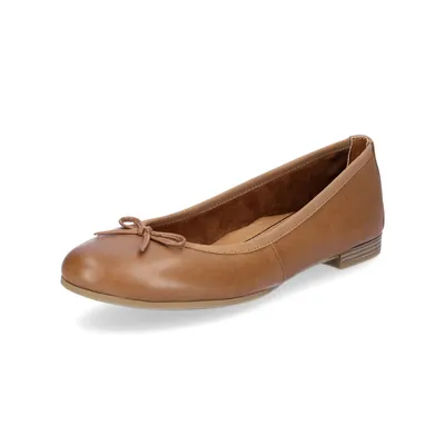 Produktbild von Tamaris Damen Leder Ballerina braun