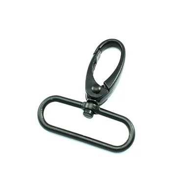 Produktbild von 5 Schnapphaken mit Wirbel 50 x 44mm Gurtbreite 38mm Karabinerhaken