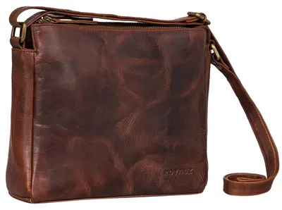 Obrázek produktu pro ROYALZ "Albany" – Vintage dámská kabelka, kožená, moderní, malá kožená kabelka, dámská kabelka na rameno, dámská kabelka přes rameno, vyrobená z pravé kůže