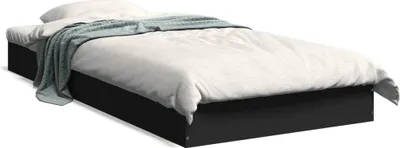 Produktbild von "2026 Promotion" Bettgestell moderne - Schwarz - 75x190 cm - Holzwerkstoff - Polsterbett CC30185
