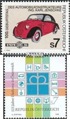 Produktbild von Briefmarken Österreich 1999 Mi 2282,2284 (kompl.Ausg.) gestempelt Karl Jenschke
