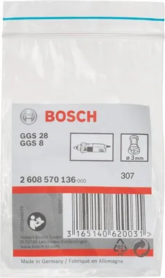 Produktbild von Spannzange ohne Spannmutter, 3 mm, für Bosch-Geradschleifer
