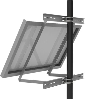 Produktbild von enjoysolar® Aluminium Masthalterung für Einzelpanel mit Breite von 100-680mm, Neigungswinkel 30°-60°, 0% MwSt.