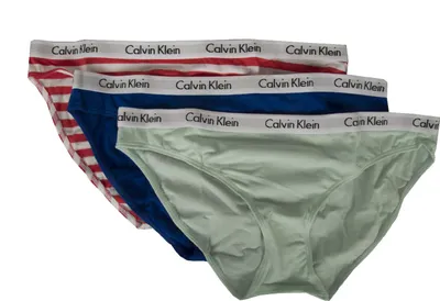 Immagine prodotto di Confezione 3 slip donna tripack mutande underwear CK CALVIN KLEIN articolo QD3588E BIKINI 3PK, XS, Cotone 90%,Spandex 10%