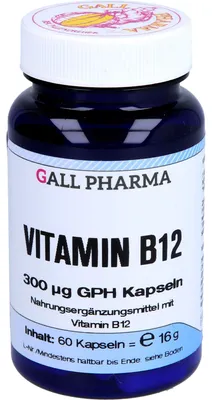 Produktbild von GALL PHARMA Vitamin B12 300 µg GPH Kapseln, 60 St. Kapseln