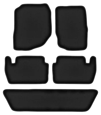 Zdjęcie produktu dla Dywaniki samochodowe premium do Dodge Durango II (2002-2010) SUV welurowe podgumowane czarne