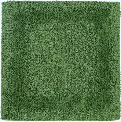 Produktbild von HOMESCAPES Duschvorleger farngrün 50x50 cm aus 100% Baumwolle