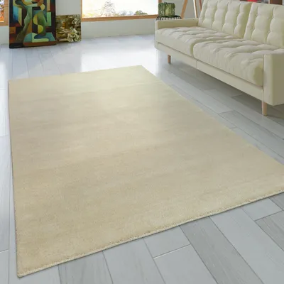 Produktbild von Teppich Wohnzimmer Kurzflor Naturfaser Einfarbig Handgearbeitet Gabbeh Grösse 80x150 cm