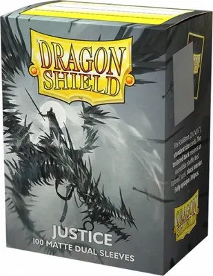 Produktbild von Dragon Shield Justice, Kartenhülle, Grau, 100 Stück(e)