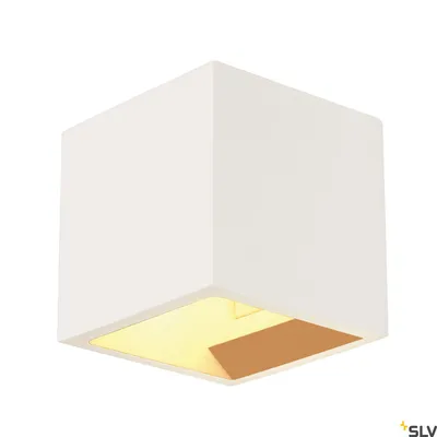 Image de PLASTRA CUBE Applique murale, carrée, plâtre blanc, G9, max. 42W