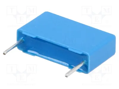 Zdjęcie produktu dla 10 kondensatorów: X2, 68nF, wymiary 5x10,5x18mm, typ B32922C3683K, kondensatory X2/Y2, 15mm, tolerancja 10%