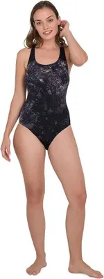 Produktbild von Speedo Placement Powerback Badeanzug Schwarz UK 30 Damen Schwarz UK 30