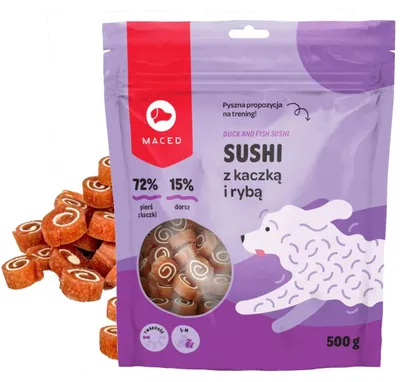 Zdjęcie produktu dla Maced Sushi Kaczka I Ryba 500G Przysmak Miękki Dla Psa