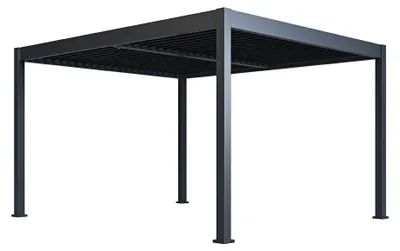 Produktbild von Paragon Outdoor Grand Tuscan 1214 Aluminium Pergola mit Lamellendach 4x4 m