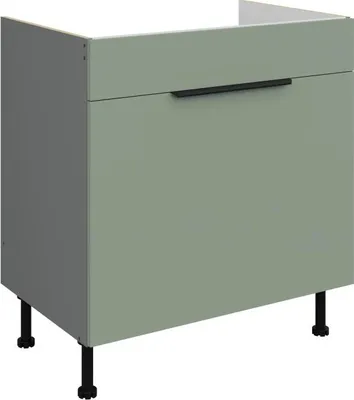 Produktbild von LUNARA Spülenunterschrank – Breite 80 cm, Grün/Anthrazit