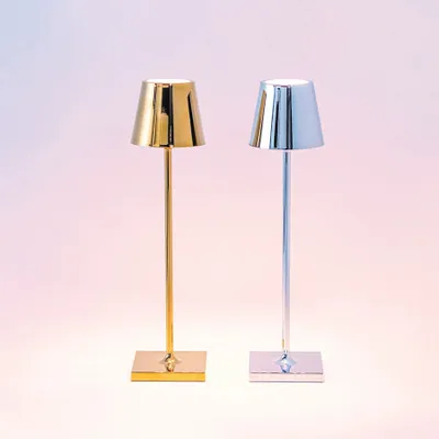 Produktbild von Zafferano Tischleuchte POLDINA MICRO GOLDEN gold Ø7x28cm