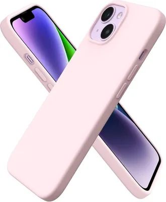 Produktbild von ORNARTO Kompatibel mit iPhone 14 Hülle 6,1 Zoll 2022 Flüssig Silikon Kalkrosa