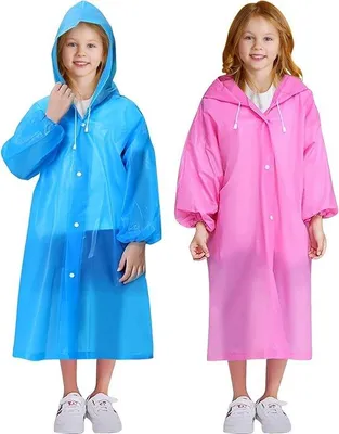 Immagine prodotto di Cappottina antipioggia per bambini con cappuccio - 4 strati impermeabili - unisex - impermeabile in EVA - protezione dalla pioggia - cappuccio per bambini e bambine - passeggiate all'aperto