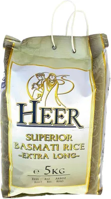 Produktbild von Heer Extra Long Basmati Rice 5kg