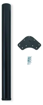 Immagine prodotto di Emuca 2037414 Gamba per tavolo Ø60x870 mm in acciaio verniciato nero, 1 pezzo