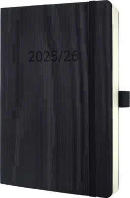 Image de sigel Calendrier livre Conceptum 2025/2026 env. DIN A5 noir