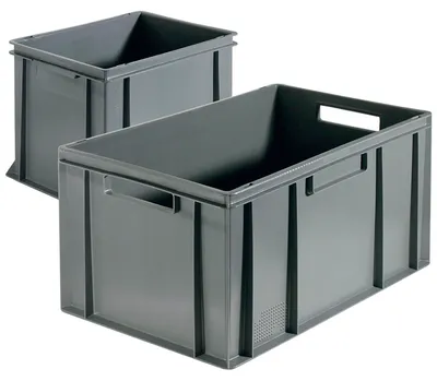 Zdjęcie produktu dla CONTACTO Skrzynka transportowa do układania w stosy, wysokość: 310 mm, długość: 400 mm, szerokość: 300 mm