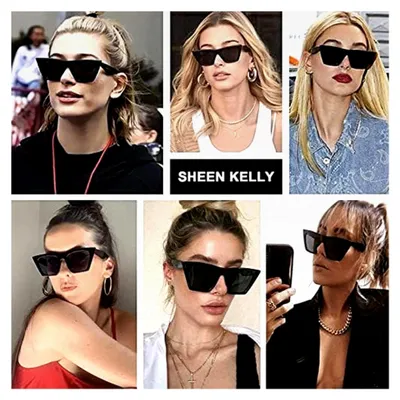 Produktbild von Cat-Eye Sonnenbrille mit polarisierten Gläsern im Retro-Stil für Männer und Frauen, UV400 Schutz