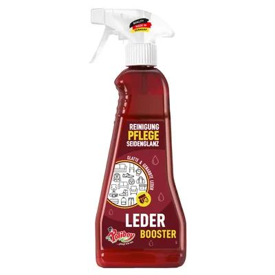 Produktbild von Poliboy Leder Booster - 375ml - Reinigung und Pflege für Möbel und Kleidung aus Leder - 1900201