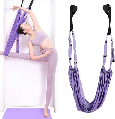 Produktbild von Yogagurte Beinstretcher, Stretching Band, Aerial Yogatuch Zum Aufhängen für Tanzen, Stretching für GurtBallett & Gymnastik Beinspreizer Training
