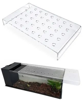 Produktbild von Acryl-Abdeckung für Aquarium in U-Form mit Schiebeplatte