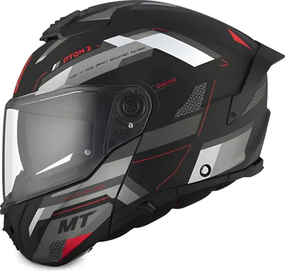 Zdjęcie produktu dla Kask modułowy MT Helmets Atom 2 SV Bast D5 Black Grey Matt rozmiar XL