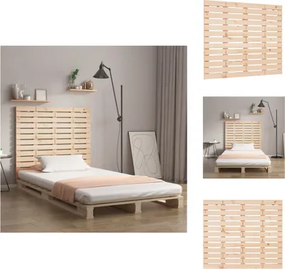 Obrázek produktu pro vidaXL Nástěnné čelo 126x3x91,5 cm borovicový masiv - zakončení hlavy a nohou