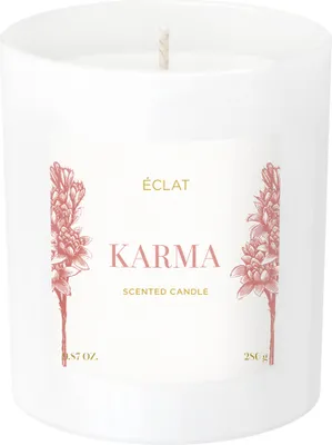 Produktbild von ÉCLAT Karma Duftkerze – Sojawachs, vegan, Brenndauer bis zu 45h, 280g