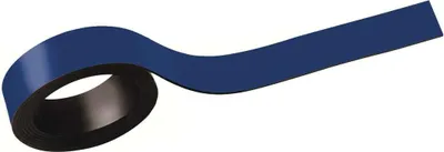 Produktbild von MAUL Magnetstreifen 1 m Metall Band 2 Stück magnetisch kunststoffbeschichtet beschriftbar 1 m x 2 cm x 1 mm blau