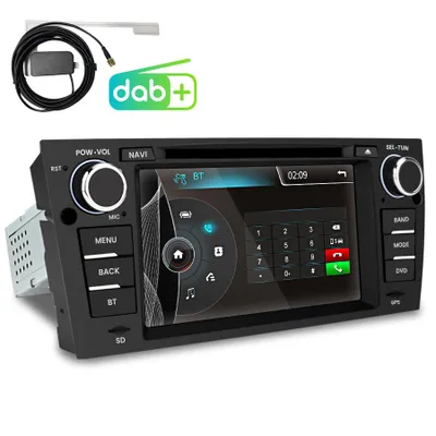 Image de 2+64G 7" Carplay Android 13 Autoradio pour BMW Série 3 E90 E91 E92 E93 GPS NAVI BT WIFI USB SWC DAB+ DSP EQ