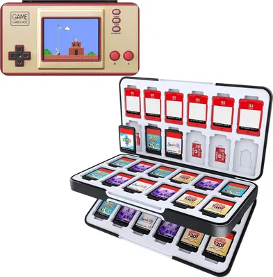 Immagine prodotto di HEIYING Custodia per schede di gioco per Nintendo Switch 48 slot e 24 slot per micro SD